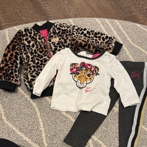 Betsey Johnson Black and White Baby Outfit